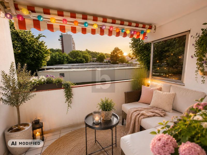 LICHTDURCHFLUTETE WOHNUNG MIT 2 BALKONEN